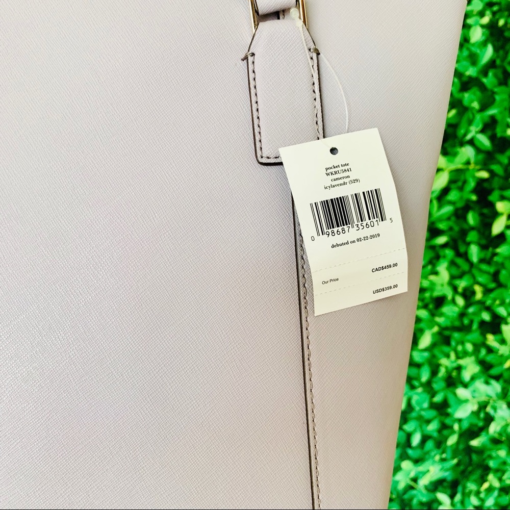 Kate Spade Cameron Large Pocket Tote Icy Lavender - Picture 6 of 8